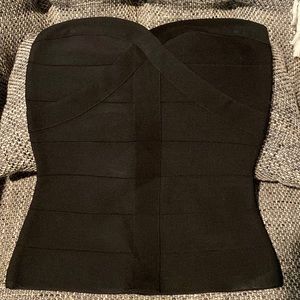 Bebe bodycon bandage top size small